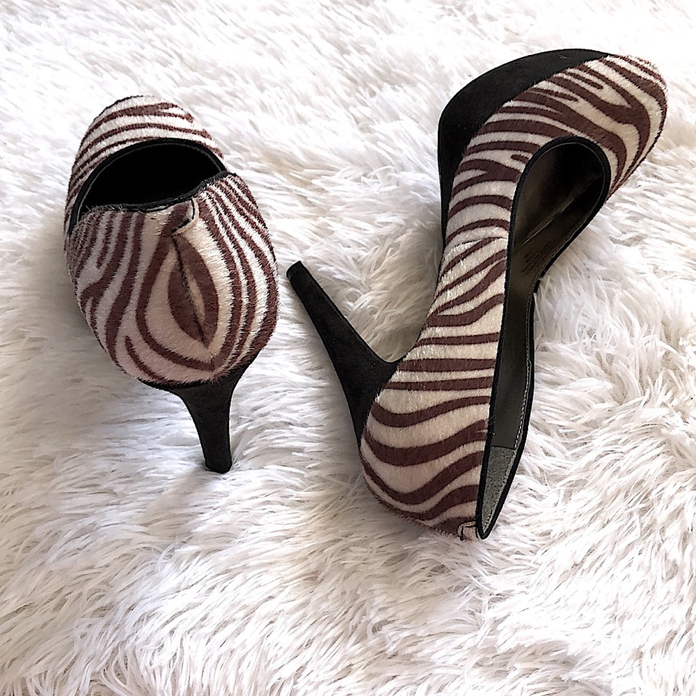 G By Guess Zebra Print Platform Heels - image 2